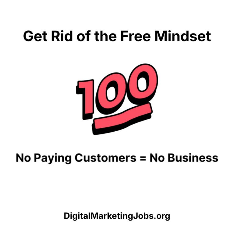 Get Rid of the Free Mindset