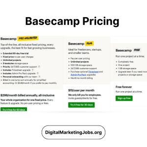 Basecamp Pricing