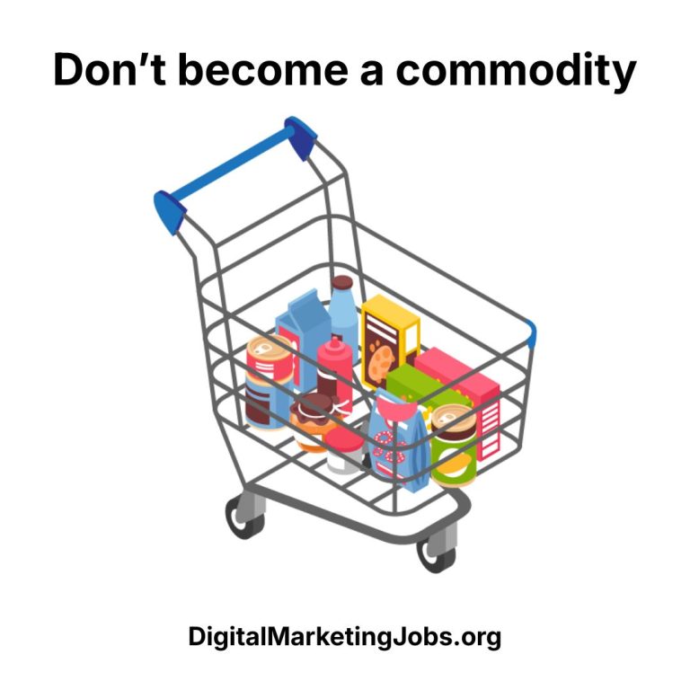 Don’t become a commodity
