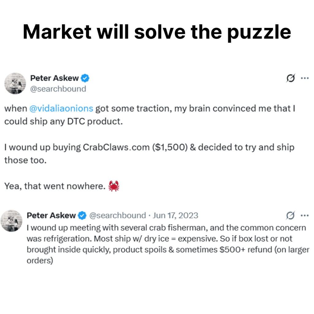 Marketing is a puzzle solved by the real world - CrabClaws.com