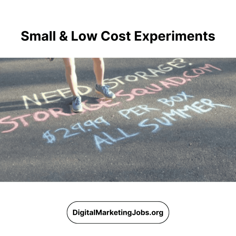 Small & Low Cost Experiments