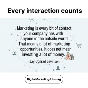 Every interaction counts - DigitalMarketingJobs.org