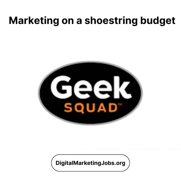 Marketing on a shoestring budget