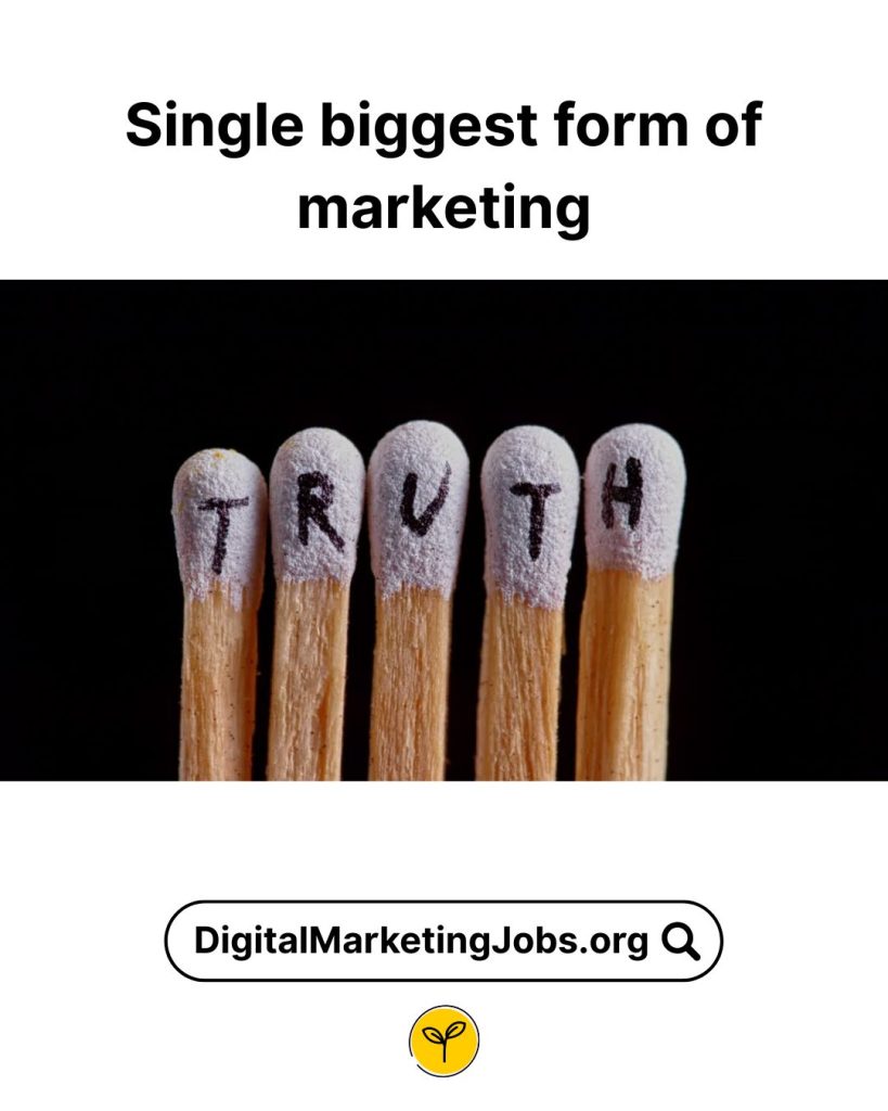 Single biggest form of marketing - DigitalMarketingJobs.org