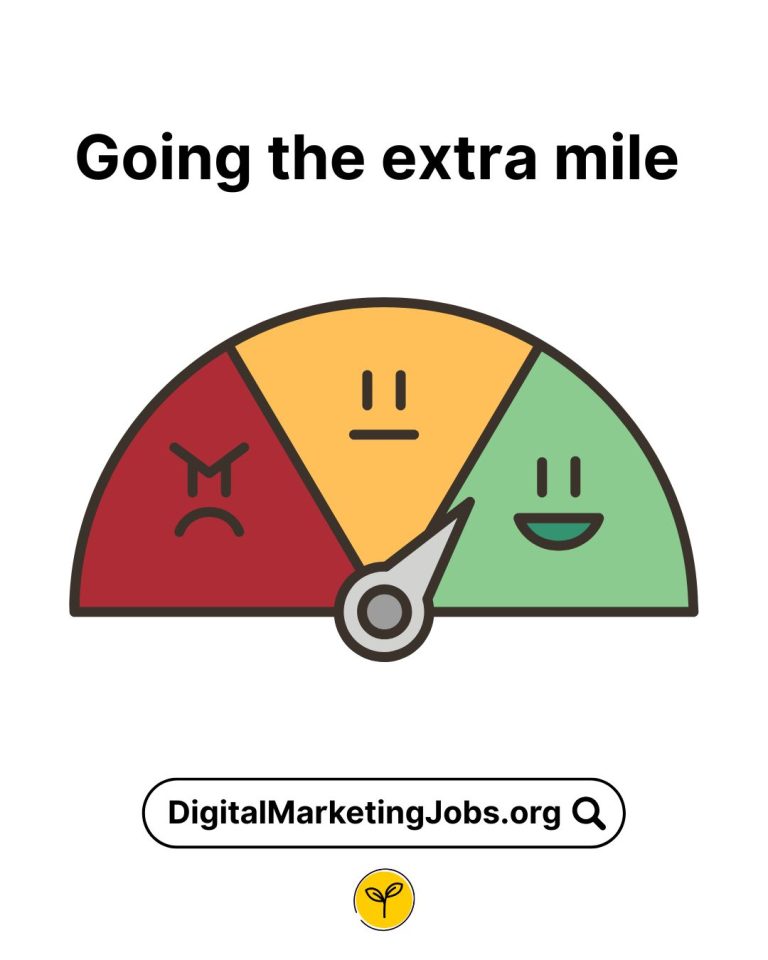 Going the extra mile - DigitalMarketingJobs.org