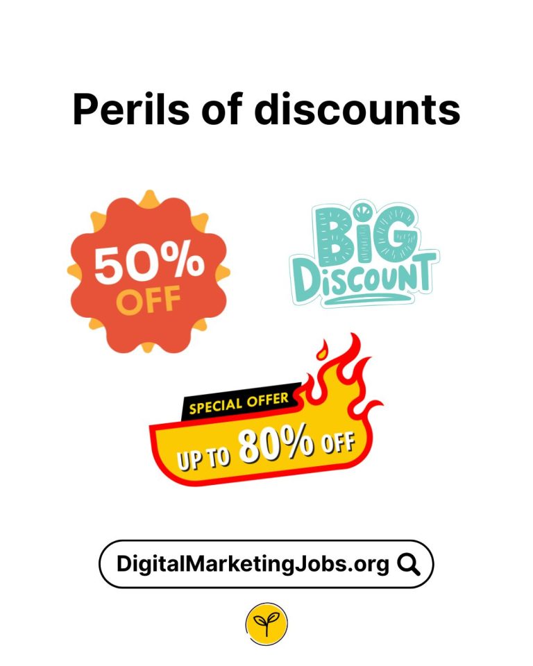 Perils of discounts - DigitalMarketingJobs.org