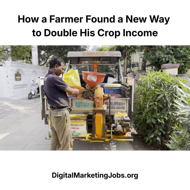 How a Farmer Found a New Way to Double His Crop Income