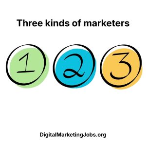 Three kinds of marketers