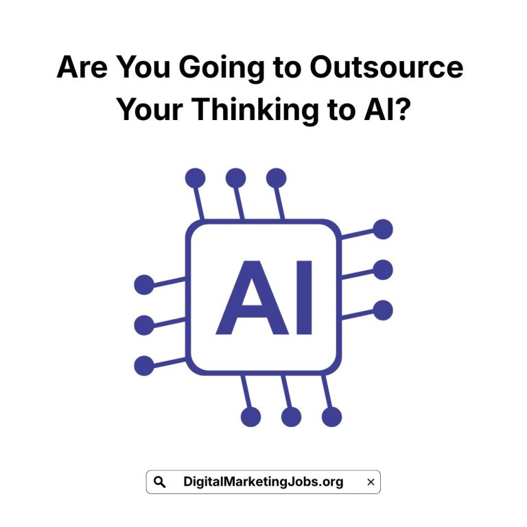 Are You Going to Outsource Your Thinking to AI