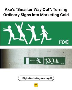 Axe’s “Smarter Way Out” Turning Ordinary Signs into Marketing Gold