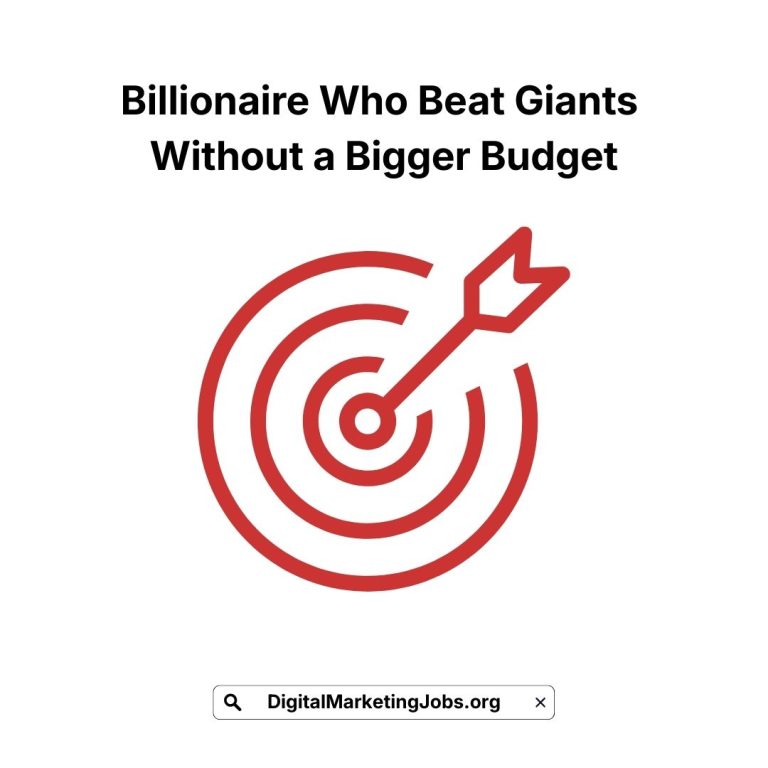 The billionaire who beat giants without a bigger budget.