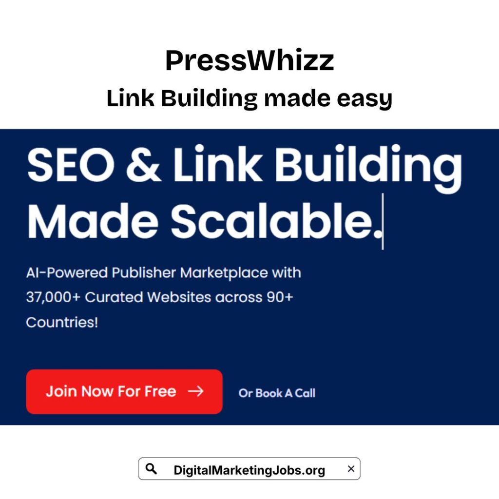 PressWhizz Link Building made easy