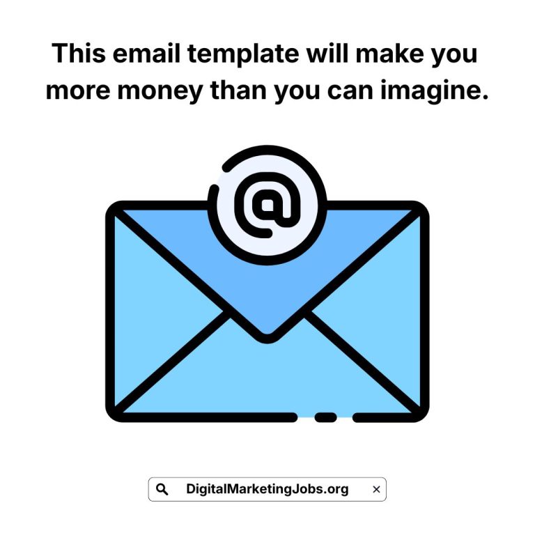 This email template will make you more money than you can imagine.