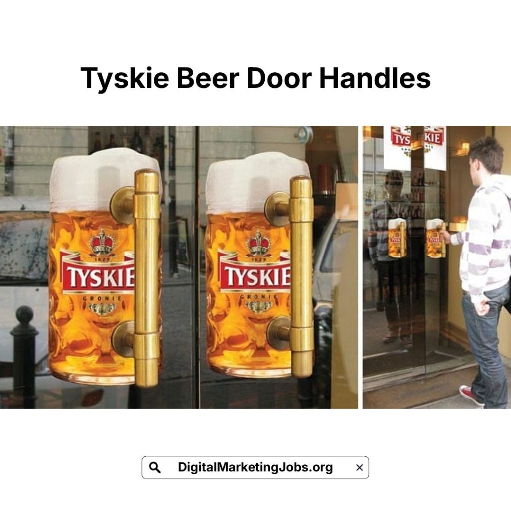 Tyskie Beer Door Handles