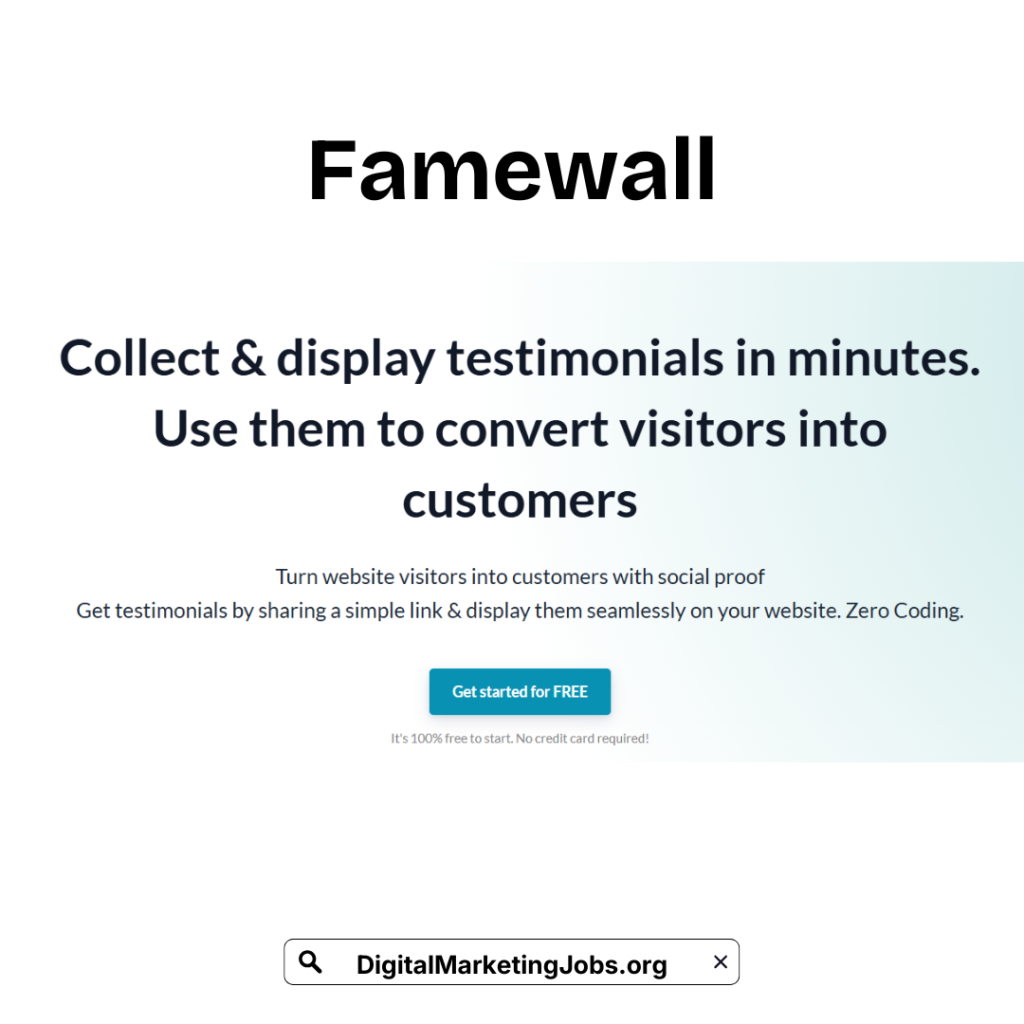 Famewall - DigitalMarketingJobs.org