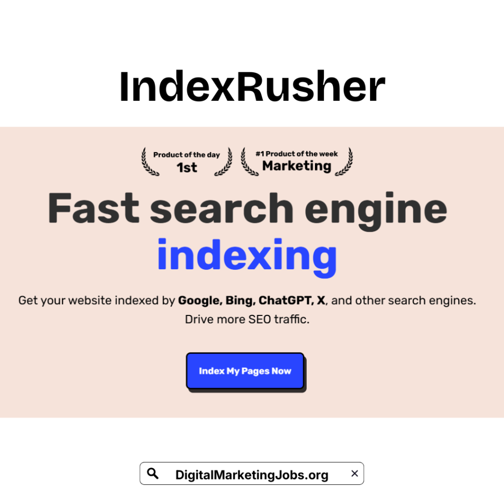 IndexRusher.com - Tools