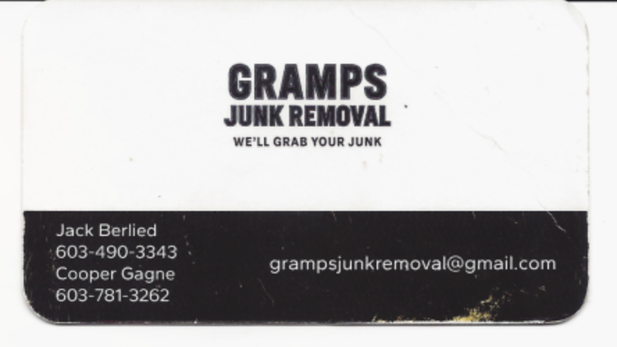 Junk Removal Card