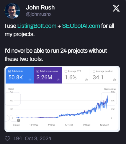 Listing bott Testimonial