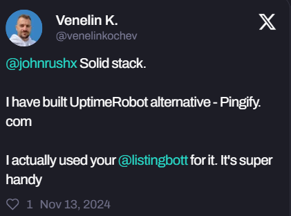 Listing bott Testimonials