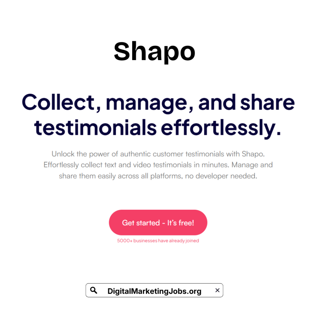 Shapo - DigitalMarketingJobs.org