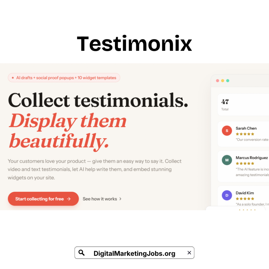 Testimonix - DigitalMarketingJobs.org